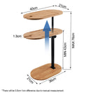 Oval Sofa Bed End Side Stand Rack C Table Bathtub Tray Height Adjustable 360° Swivel - NZHomeware