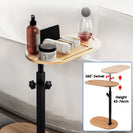 Oval Sofa Bed End Side Stand Rack C Table Bathtub Tray Height Adjustable 360° Swivel - NZHomeware