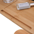 Oval Sofa Bed End Side Stand Rack C Table Bathtub Tray Height Adjustable 360° Swivel - NZHomeware