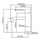 LUCID PIN Matt Black Basin Mixer Tap | Solid Brass Lead - Free Watermark - NZHomeware