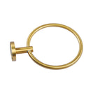 Pentro Round Brushed Yellow Gold Hand Towel Ring Wall Mounted - NZHomeware