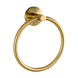 Pentro Round Brushed Yellow Gold Hand Towel Ring Wall Mounted - NZHomeware