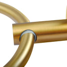Pentro Round Brushed Yellow Gold Hand Towel Ring Wall Mounted - NZHomeware