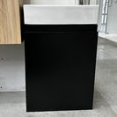 PICCOLO 420X220X500MM PLYWOOD WALL HUNG VANITY - BLACK WITH CERAMIC TOP - NZHomeware