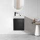 PICCOLO 420X220X500MM PLYWOOD WALL HUNG VANITY - BLACK WITH CERAMIC TOP - NZHomeware