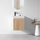 PICCOLO 420X220X500MM PLYWOOD WALL HUNG VANITY - LIGHT OAK WITH CERAMIC TOP - NZHomeware