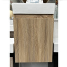 PICCOLO 420X220X500MM PLYWOOD WALL HUNG VANITY - LIGHT OAK WITH CERAMIC TOP - NZHomeware