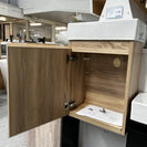 PICCOLO 420X220X500MM PLYWOOD WALL HUNG VANITY - LIGHT OAK WITH CERAMIC TOP - NZHomeware
