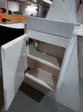 PICCOLO 420X220X500MM PLYWOOD WALL HUNG VANITY - WHITE GLOSS WITH CERAMIC TOP - NZHomeware