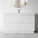 FLORAN 1200MM Plywood Fluted Floor Standing Vanity - Light Oak - NZHomeware