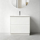 matte white vanity