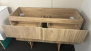 Lorenzo 1500MM Plywood Fluted Wall Hung Vanity - Light Oak Double Bowl - NZHomeware