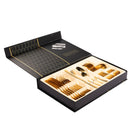 Polished Gold Stainless Steel Cutlery Set Dinner Knife Fork Spoon 24pcs Set - NZHomeware