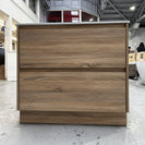 POLO 600X460X850MM PLYWOOD FLOOR STANDING VANITY - LIGHT OAK WITH CERAMIC TOP - NZHomeware