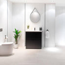 POLO 600X460X860MM PLYWOOD FLOOR STANDING VANITY - BLACK WITH CERAMIC TOP - NZHomeware
