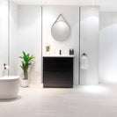 POLO 750X460X850MM PLYWOOD FLOOR STANDING VANITY - BLACK WITH CERAMIC TOP - NZHomeware