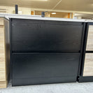 POLO 900X460X850MM PLYWOOD FLOOR STANDING VANITY - BLACK WITH CERAMIC TOP - NZHomeware
