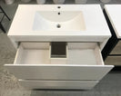 POLO 900X460X850MM PLYWOOD FLOOR STANDING VANITY - WHITE GLOSS WITH CERAMIC TOP - NZHomeware