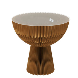 Portable Folding Kraft Paper Bouquet Table Side Corner Table Sofa Side Cabinet Nightstand Brown - NZHomeware