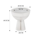 Portable Folding Kraft Paper Bouquet Table Side Corner Table Sofa Side Cabinet Nightstand White - NZHomeware