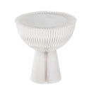 Portable Folding Kraft Paper Bouquet Table Side Corner Table Sofa Side Cabinet Nightstand White - NZHomeware