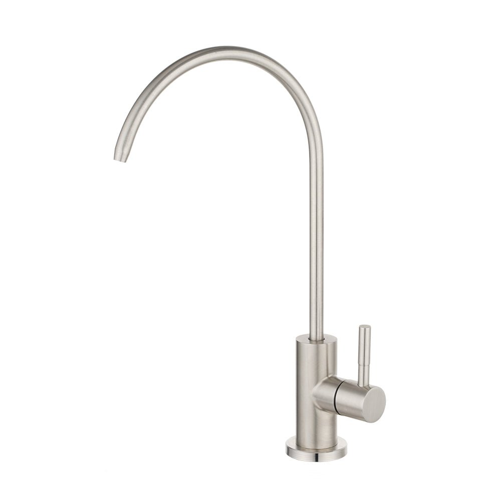 Brushed Nickel Drinking Water Faucet – SUS304 Stainless Steel Filtered Water Faucet For Reverse Osmosis & Under-Sink Systems