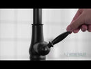Euro Round Nero Black Vintage Pull Out/Down Kitchen/Laundry Sink Mixer Taps  Swivel Kitchen Tapware