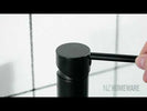 Euro Round Nero Black Tall Basin Mixer Tap Black Taps Tall Tapware