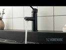 Euro Round Nero Matt Black Bathroom Basin Mixer Tap Black Tap