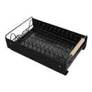 Pull Out Kitchen Cabinet Storage Shelf Rack Drawer Sliding Organizer Black - NZHomeware