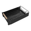 Pull Out Kitchen Cabinet Storage Shelf Rack Drawer Sliding Organizer Black - NZHomeware
