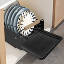 Pull Out Kitchen Cabinet Storage Shelf Rack Drawer Sliding Organizer Black - NZHomeware