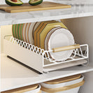 Pull Out Kitchen Cabinet Storage Shelf Rack Drawer Sliding Organizer White - NZHomeware
