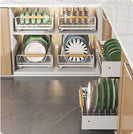 Pull Out Kitchen Cabinet Storage Shelf Rack Drawer Sliding Organizer White - NZHomeware