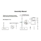 Rectangle Sofa Bed End Side Stand Rack C Table Bathtub Tray Height Adjustable 360° Swivel - NZHomeware