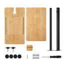 Rectangle Sofa Bed End Side Stand Rack C Table Bathtub Tray Height Adjustable 360° Swivel - NZHomeware