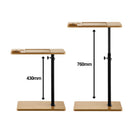 Rectangle Sofa Bed End Side Stand Rack C Table Bathtub Tray Height Adjustable 360° Swivel - NZHomeware