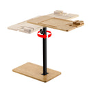 Rectangle Sofa Bed End Side Stand Rack C Table Bathtub Tray Height Adjustable 360° Swivel - NZHomeware