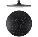 Round 230mm ABS Matte Black Shower Head with Ceiling Mounted Shower Arm - NZHomeware