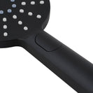 Round Black ABS 3 Function Handheld Shower Only - NZHomeware