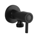 Round Black Brass Toilet Cistern Tap Angle Valve - NZHomeware