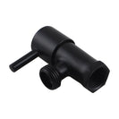 Round Black Brass Toilet Cistern Tap Angle Valve - NZHomeware