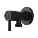 Round Black Brass Toilet Cistern Tap Angle Valve - NZHomeware