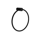 Round Black Hand Towel Ring Wall Mounted - NZHomeware