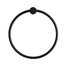 Round Black Hand Towel Ring Wall Mounted - NZHomeware