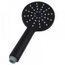 Round Black Shower Rail Sliding Holder with Soap Dish Water Hose & Wall Connector - NZHomeware