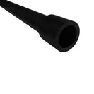 Round Black Solid Brass Freestanding Bath Spout Floor Mounted Bath Outlet - NZHomeware