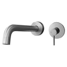 Round Brushed Nickel Bathtub/Basin Mixer Wall Mounted - NZHomeware