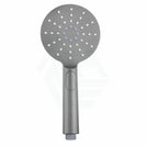 Round Brushed Nickel Shower Rail with Brass Handheld Shower Set - NZHomeware