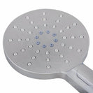 Round Brushed Nickel Shower Rail with Brass Handheld Shower Set - NZHomeware